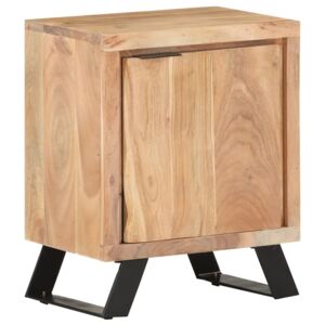 Noční stolek 40 x 30 x 50 cm masivní akáciové dřevo živé hrany