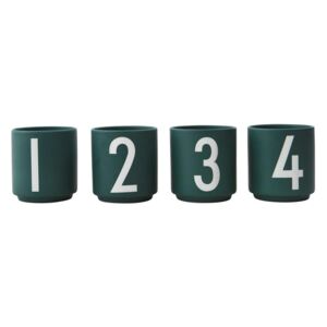 Porcelánový hrneček Numbers 100ml - set 4ks