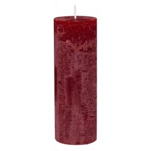 Kulatá svíčka Macon Rustic Dark Red 20 cm