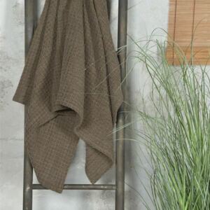 Bavlněný ručník Vaffle Dark Brown 70x140cm