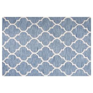Světle modrý bavlněný koberec 140x200 cm - YALOVA