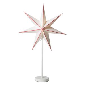 Svítící hvězda na stojánku Red/White 44cm
