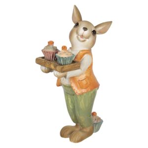 Velikonoční dekorace králíka s muffiny - 11*6*16 cm