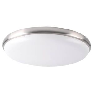 LED stropní moderní osvětlení MATIS, 12W, denní bílá, 22cm, kulaté, matný chrom