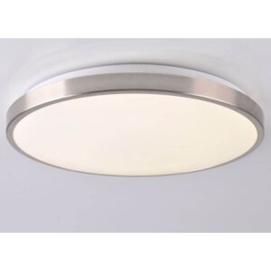 LED stropní moderní osvětlení JOHN, 24W, denní bílá, 39cm, kulaté, stříbrné
