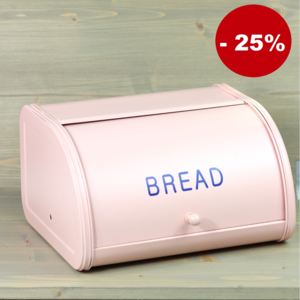 Kovový box na chléb - růžový, Isabelle Rose
