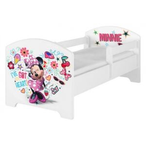 BabyBoo Dětská postel 140 x 70cm Disney - Minnie Music, bílá
