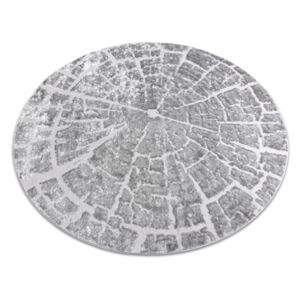 Koberec MEFE kruh 6185 šedý - 100 cm