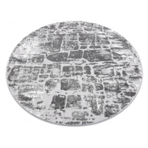 Koberec MEFE kruh 6184 tmavě šedý - 100 cm