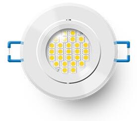 Podhledové LED svítidlo, Ø8,6cm, 4,5W, teplá bílá