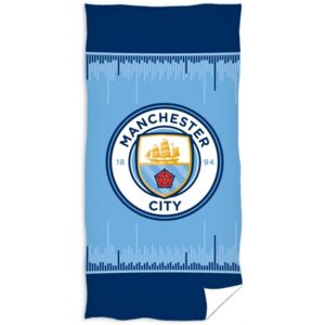 Fotbalová osuška FC Manchester City - motiv Equalizer - 100% bavlna - 70 x 140 cm