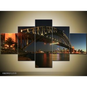 Obraz osvětleného mostu v Sydney (F002991F12570)