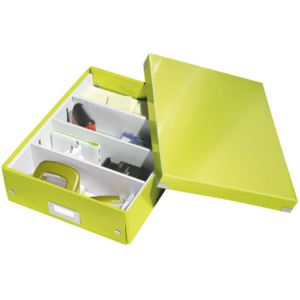 Organizační krabice Click-N-Store A4 zelená 60580064