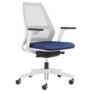 Kancelářská židle Infinity Net White, modrá