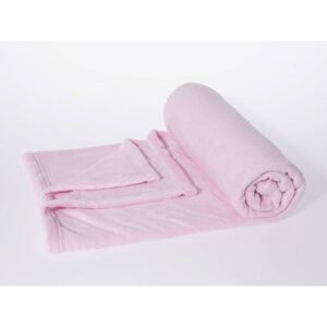 Škodák Dětská hřejivá deka mikro vzor 007 světle růžová - 100x150cm