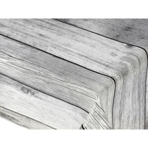 Škodák PVC ubrusovina s textilním podkladem vzor Bílé dřevo – metráž šířka 140cm