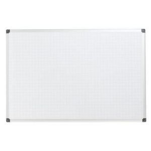 Bílá magnetická tabule Bi-Office s rastrem, 60 x 90 cm