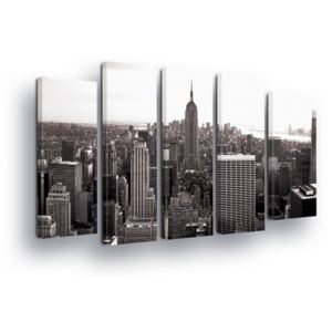 GLIX Obraz na plátně - Černobílý New York 2 x 30x80 / 3 x 30x100 cm