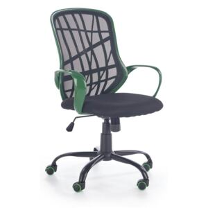 Kancelářská židle DESSERT červená / bílá / zelená Halmar černá/zelená