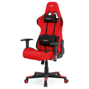 Herní židle k PC Eracer F05 s područkami nosnost 130 kg červená-černá