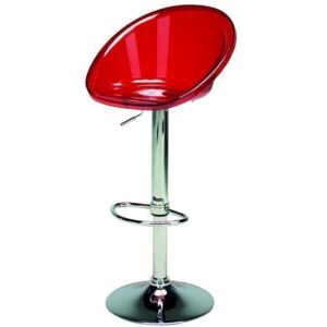 Barová židle Sphere (transparentní červená), polykarbon