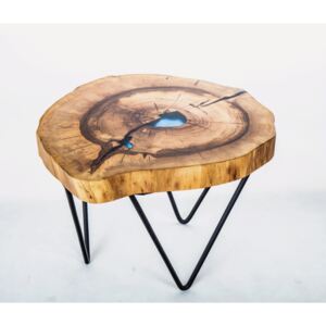 Stůl Lake ořech epoxy kovová s práškovým matným lakem tvrdý, voskový ole stoly konferenční stůl