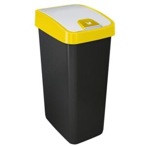 Odpadkový koš Keeeper Magne s dvojitým výklopem 45 l - žlutý