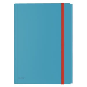 Modré kancelářské desky s 3 chlopněmi Leitz Cosy, A4