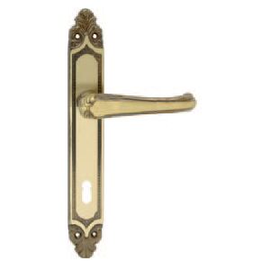 Dveřní kování COBRA IKARUS (OF) - BB klika-klika otvor pro obyčejný klíč/OF (bronz hnědý, tmavý)