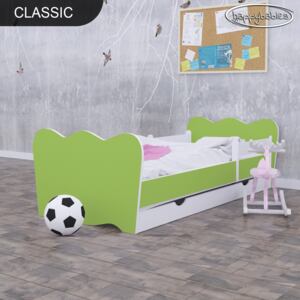 Svět pokojů Dětská postel klasik - zelená + matrace zdarma Uložný prostor: ANO (+400 Kč), Rozměr: 160x80 cm (+300 Kč)