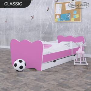 Svět pokojů Dětská postel klasik - růžová + matrace zdarma Uložný prostor: ANO (+400 Kč), Rozměr: 140x70 cm