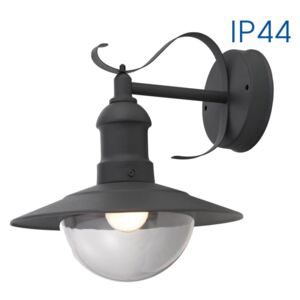 VIVALUX Nástěnná lampa tmavě šedá E27, WD010/GR RIVIERA IP44 VIV004366