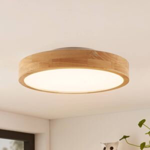 Lindby Milada LED stropní svítidlo, dubové dřevo