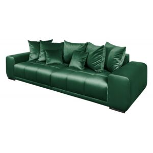 Luxusní pohovka ELEGANCIA 280 CM smaragdově zelená samet Nábytek | Obývací pokoj | Sedací soupravy | Pohovky