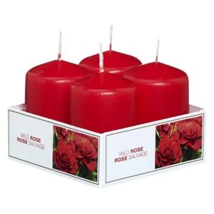 Bolsius NR Válec 4ks 40x60 Wild Roses vonná svíčka