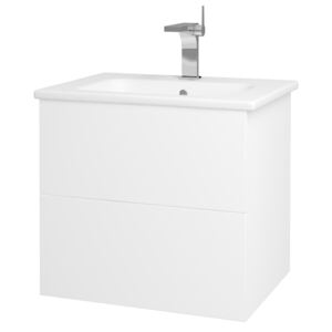 Dřevojas Koupelnová skříň VARIANTE SZZ2 60 (umyvadlo Euphoria) Varianta: M01 Bílá mat / M01 Bílá mat
