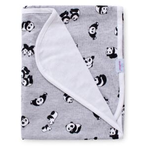 Dětská bambusová deka Panda šedá