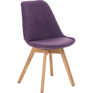 BHM Germany Konferenční / Židle do jídelny Lnr textil (SET 2 ks) Barva: krémová