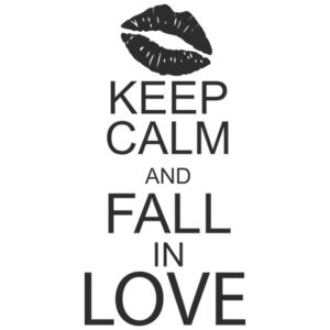 Nálepka na zeď Keep calm and fall in love 50x100cm NS2687A_1FZ