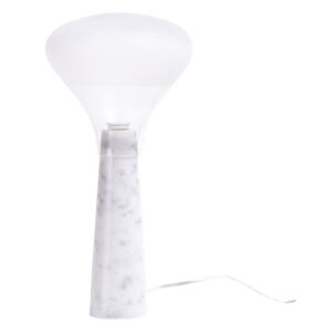 Kancelářská lampa BELLO bílý mramor - sklo