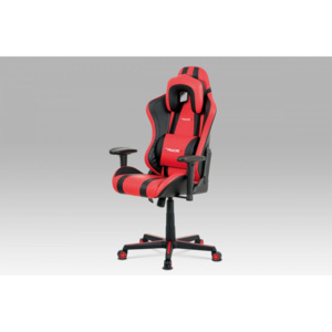 Kancelářská židle KA-V609 RED červená / černá Autronic