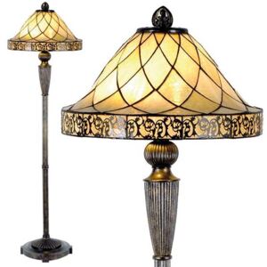 Clayre & Eef Stojací lampa Tiffany- Ø 46*168 cm 2x E27 / Max 60W
