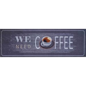 GRUND Rohožka do domácnosti COFFEE černá Rozměr: 60x180 cm