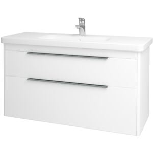 Dřevojas Koupelnová skříň ENZO SZZ2 120 Varianta: M01 Bílá mat / M01 Bílá mat