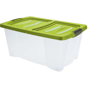 KAISERHOFF Úložný plastový box s víkem 39 l zelená