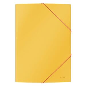 Sada 6 žlutých kancelářských desek s hebkým povrchem Leitz Cosy, A4