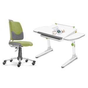 Dětský set Mayer – rostoucí židle ACTIKID A3 SMILE a rostoucí stůl PROFI 3, zelený + dárek