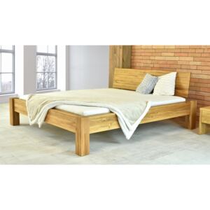 Manželská postel z masivu luxusní dub, Dunaj - šířka postele: 160 x 200 cm, Noční stolek: Ano mám zájem o 1 ks, Rošt k posteli: Áno mám záujem o pevný drevený rošt ( dodáván zdarma )