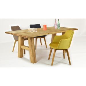 Masivní stůl dub Linda + židle bella