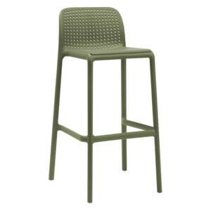 SitBe Zelená plastová barová židle Loft